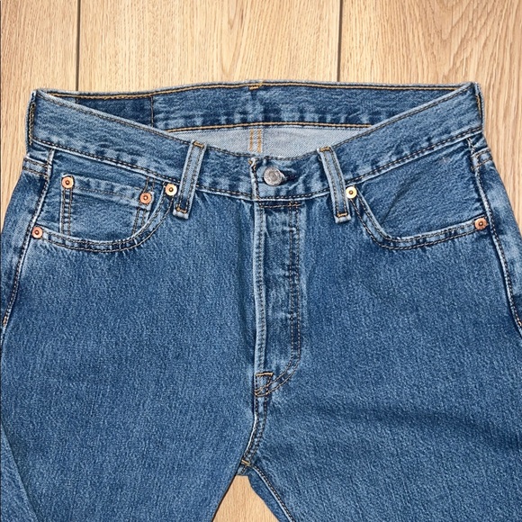 Levi's 501 Original Classic Blue Jeans - Picture 3 of 16